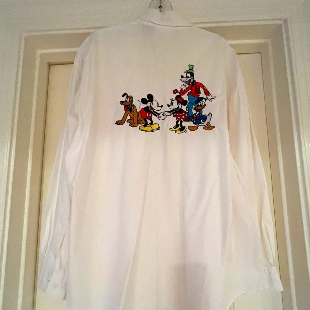 Disney Embroidered White Shirt - Picture 1 of 5